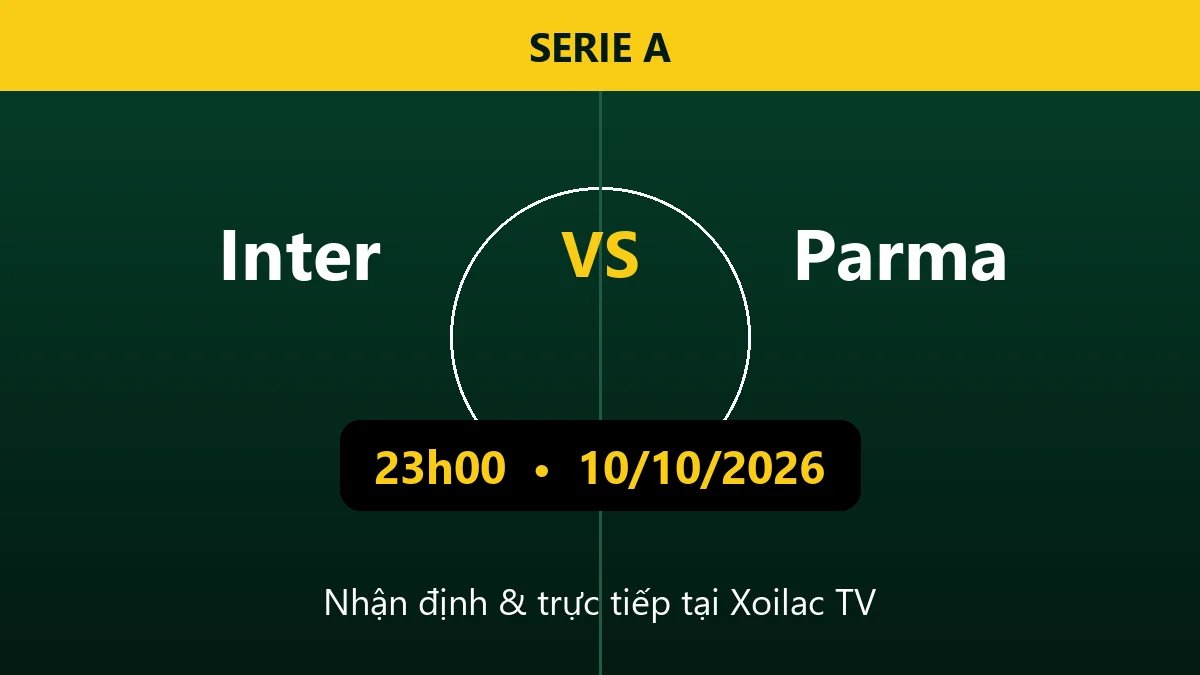 Nhận định Inter vs Parma 23h00 ngày 10/10/2026